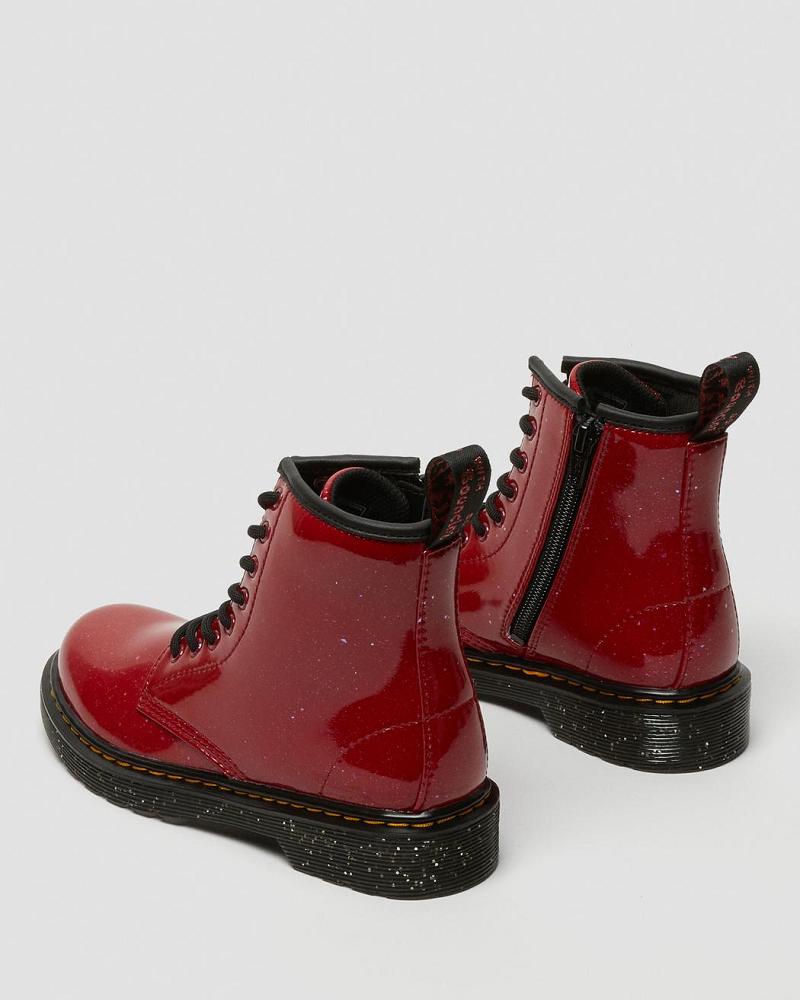 Dr Martens Junior 1460 Glitter Veterlaarzen Kinderen Rood | NL 147CTV